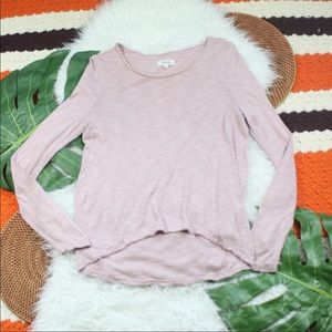 Madewell Pink Longsleeve Shirt, small